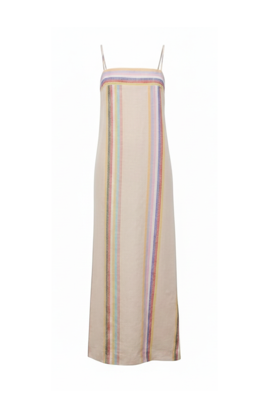 Laura Linen Stripe Dress in Day Stripe