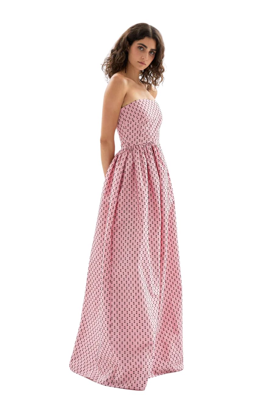 Audrey Gown in Rose Quartz/Nori Multi