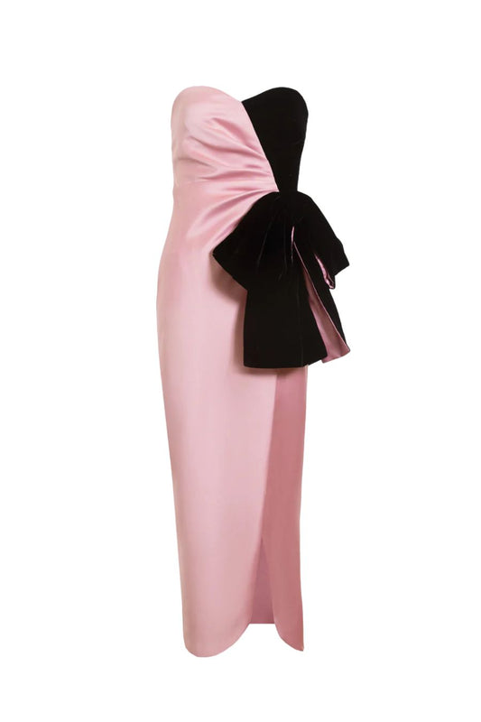 Lala Gown in Rose Quartz/Nori Multi