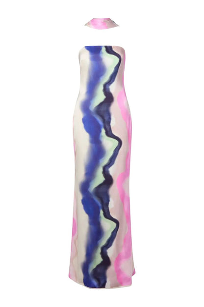 Zelda Maxi Dress in Watercolor