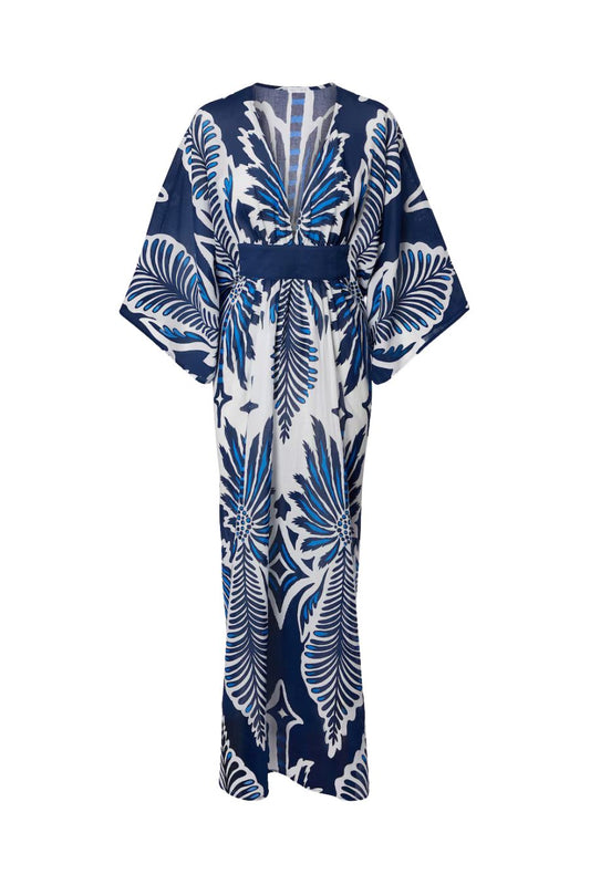 Kaftan Sol in Navy Carragena