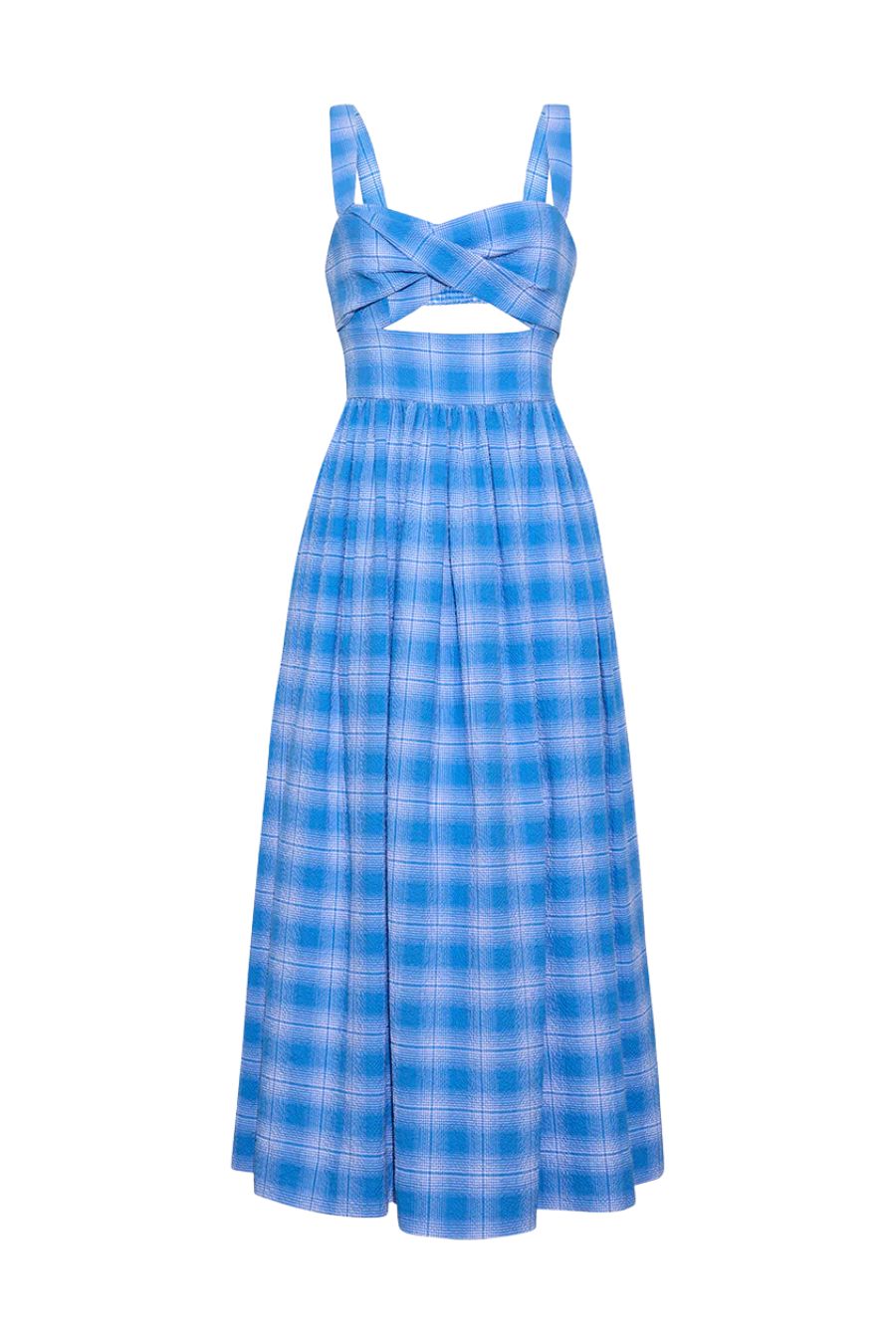 Clover Dress in Blue Plaid