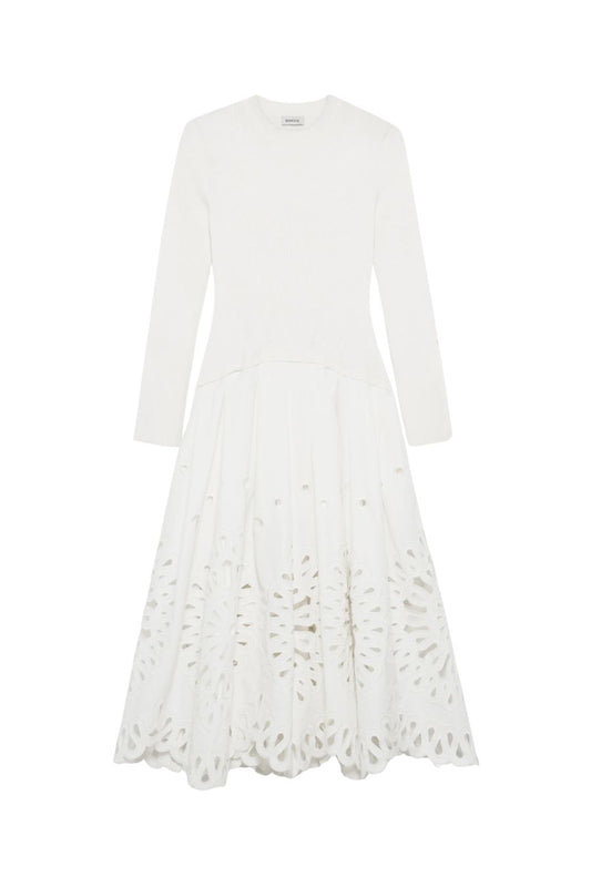 Daila Midi Dress in White