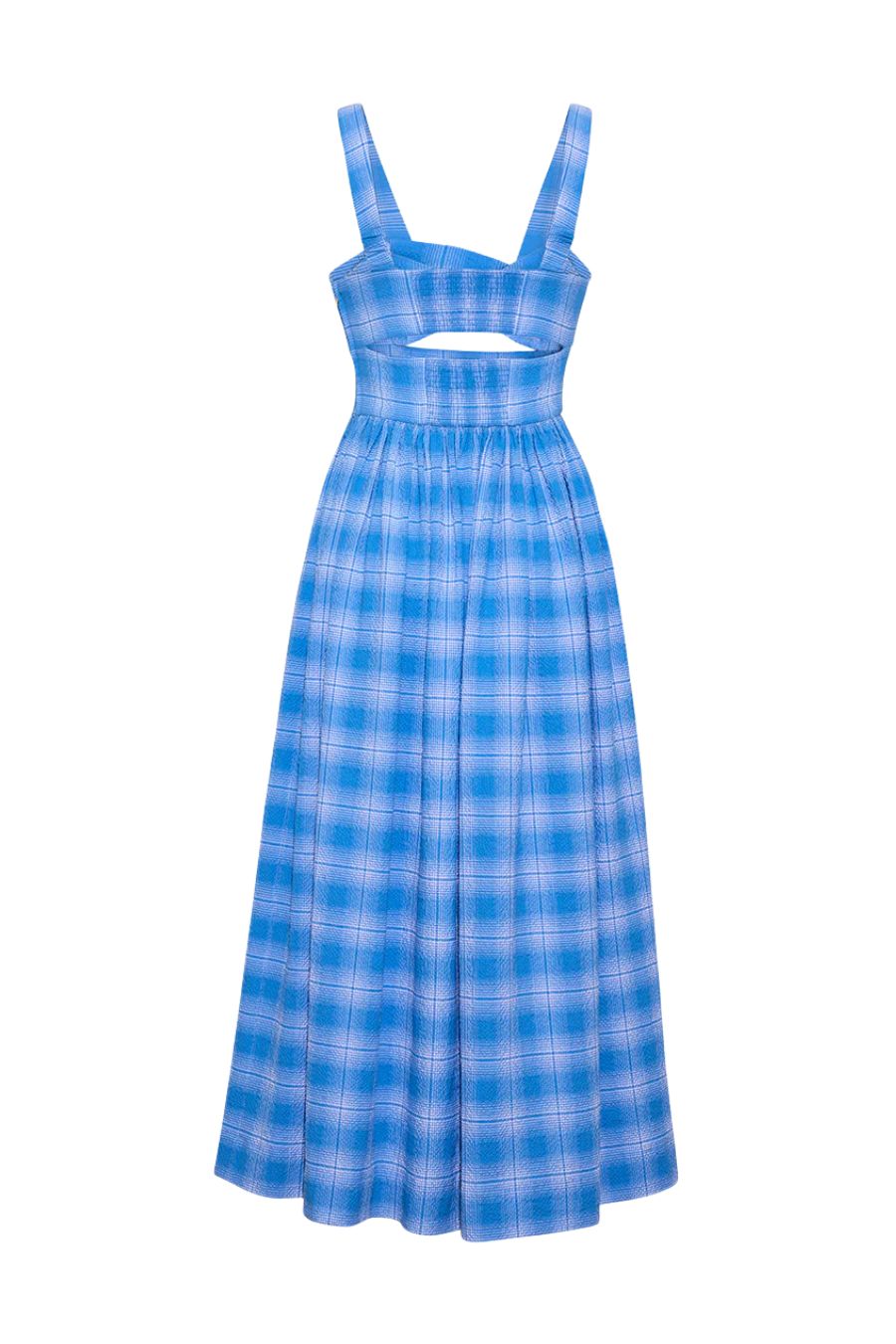 Clover Dress in Blue Plaid