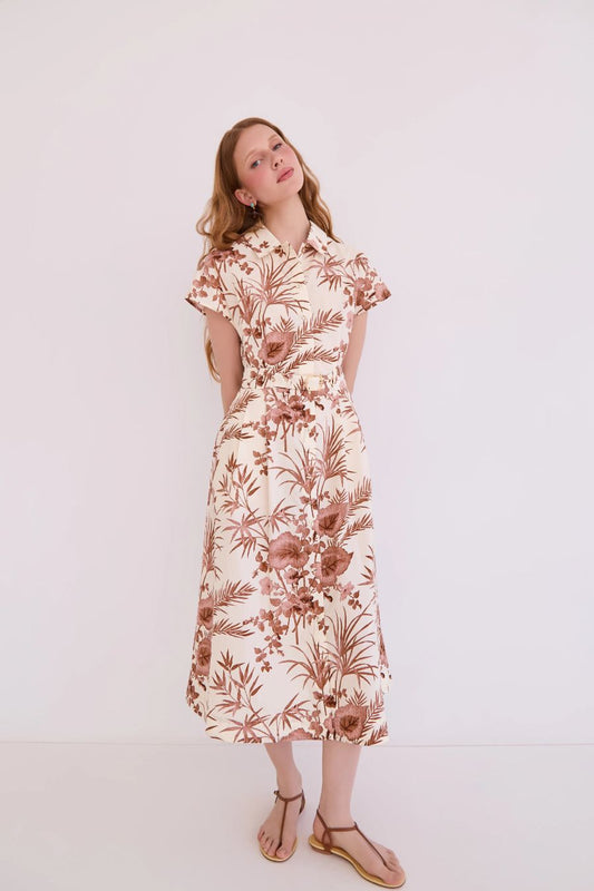 Sawyer Dress in Paradise Camel