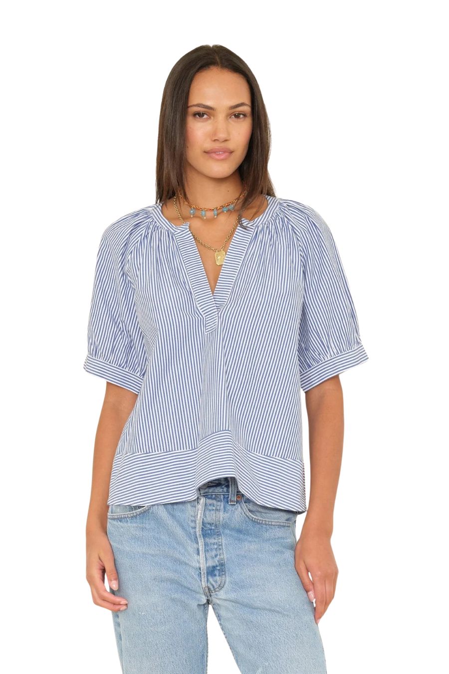 Josette Top in True Blue