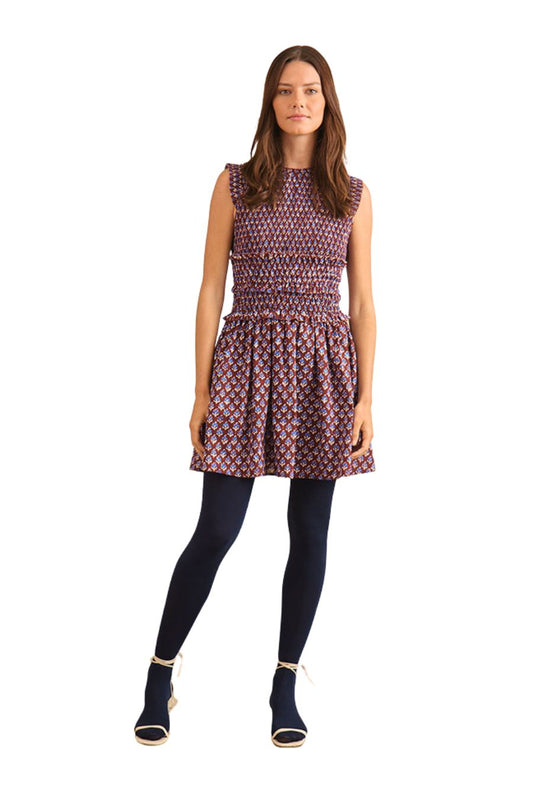 Gweneth Dress in Autumn Fleur Fig