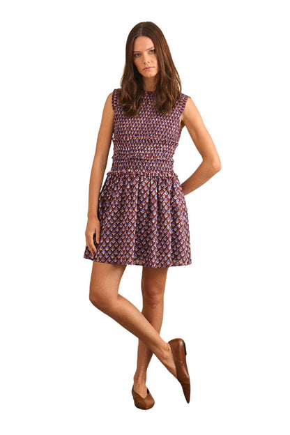 Gweneth Dress in Autumn Fleur Fig