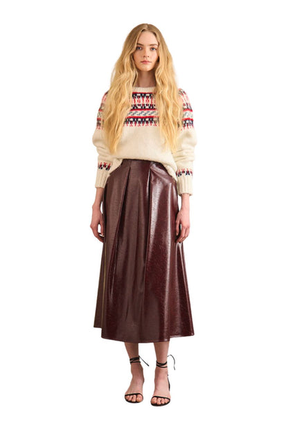 Atlyn Skirt in Oxblood