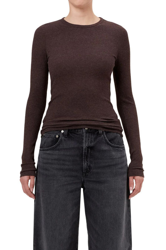 Delphi Slim Tee in Root