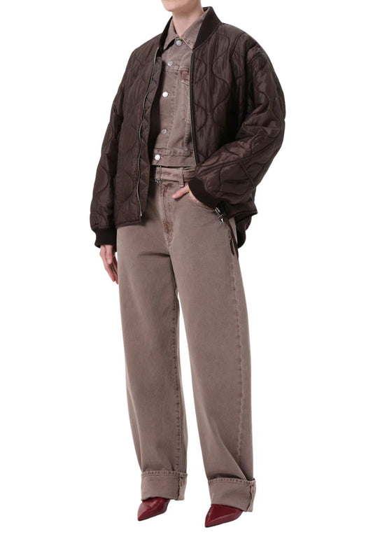 Isla Quilted Jacket in Bourbon