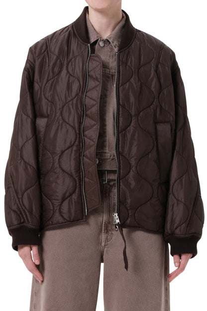 Isla Quilted Jacket in Bourbon