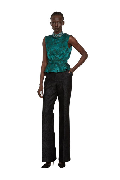 Fleur-B Top in Dark Emerald