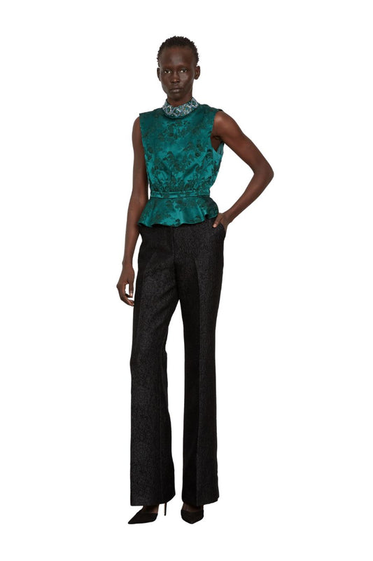 Fleur-B Top in Dark Emerald