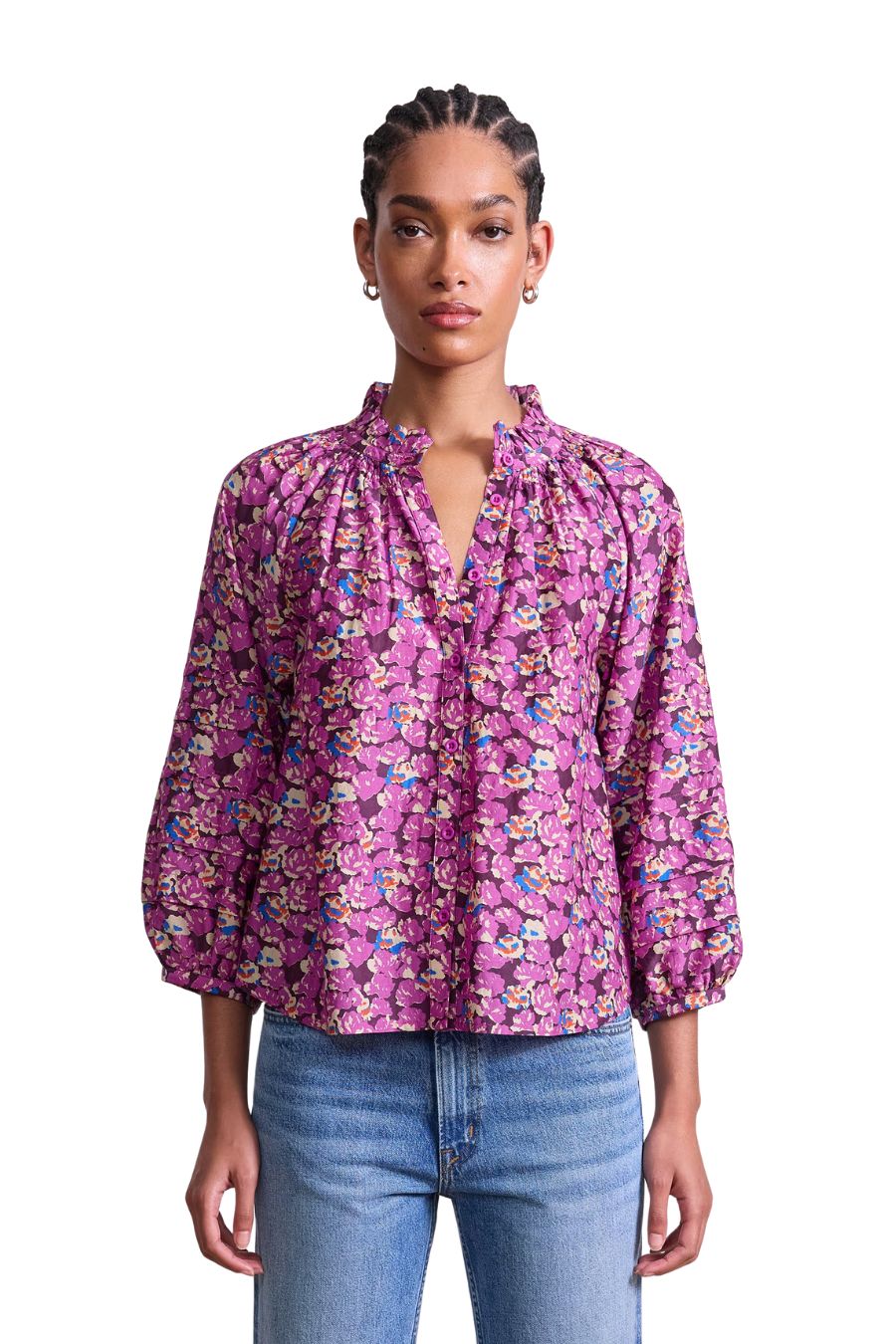 Trini Top in Florette Peony