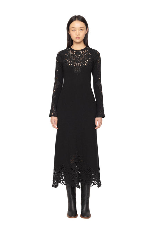 Adelina L/S Dress in Black