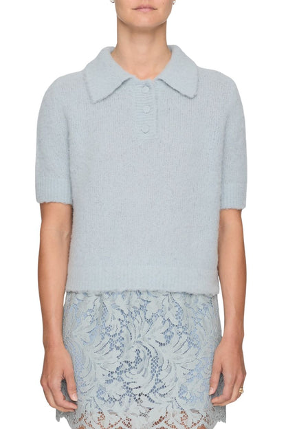 Gio Brushed Alpaca Polo Top