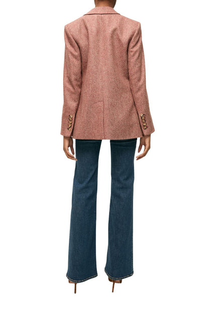 Vega Wool Dickey Jacket in Red Oak Melange