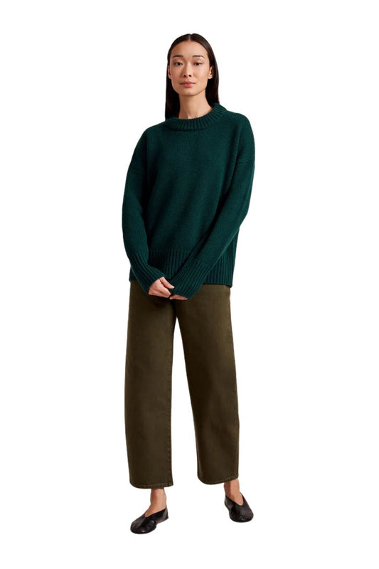 Solid Marin Sweater in Forest