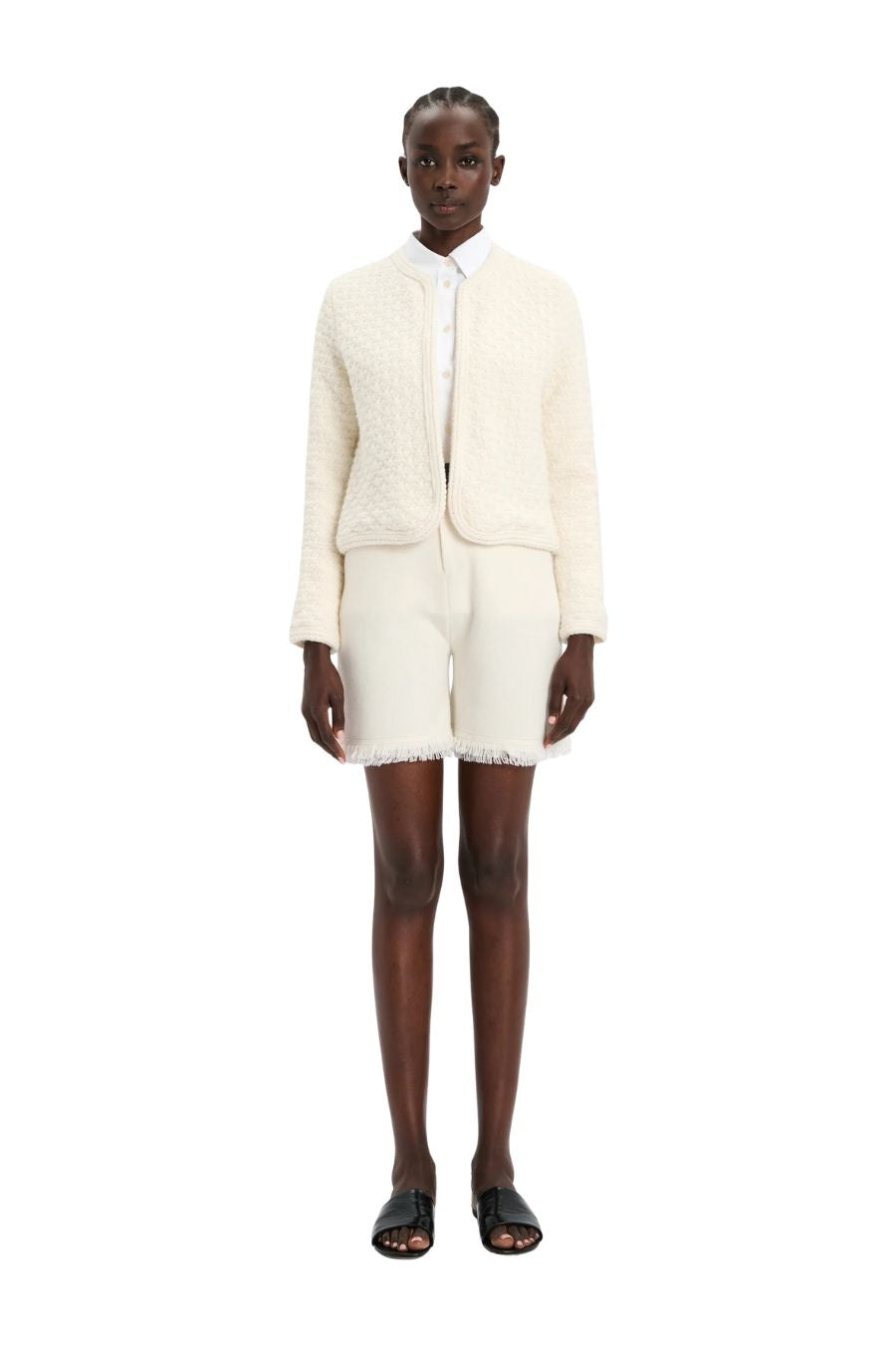 The Tate Jacket in Ivory