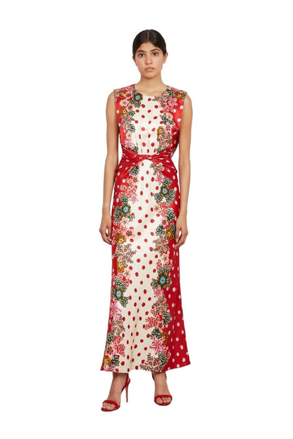 Gwen Dress in Plumeria Rouge