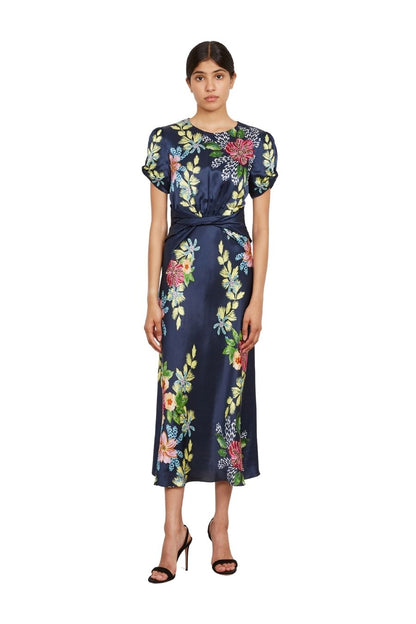 Gwen-C Dress in Hosta Trellis