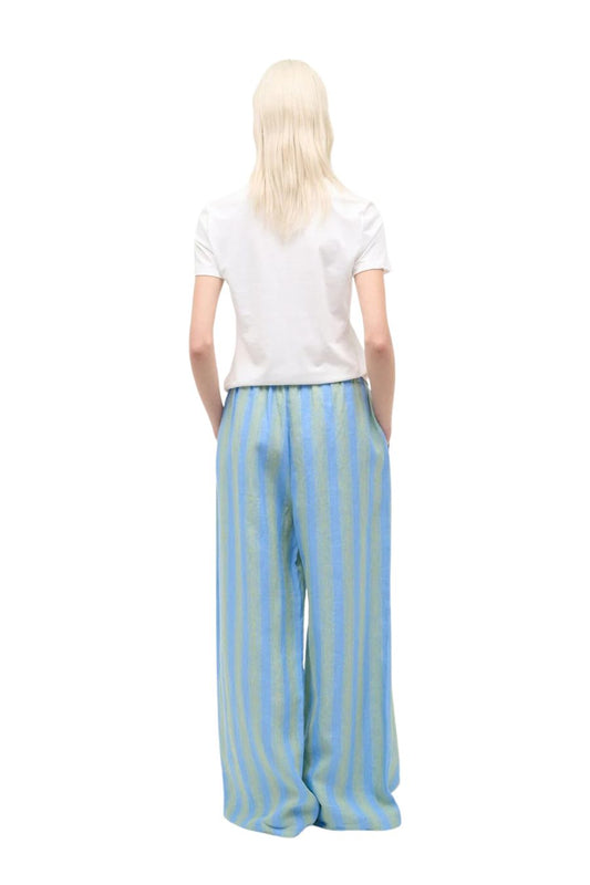 Mateo Linen Pant in Seaport Stripe