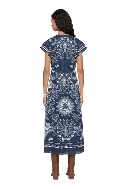 Emelina Dress in Navy