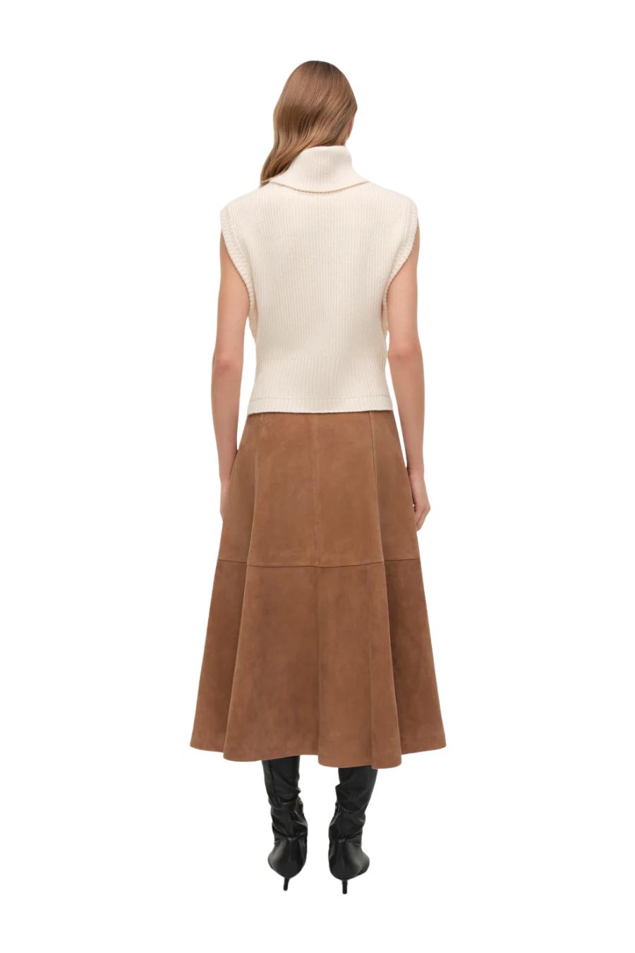 Bonnie Midi Skirt in Camel
