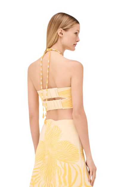 Gala Top in Yellow Bloom