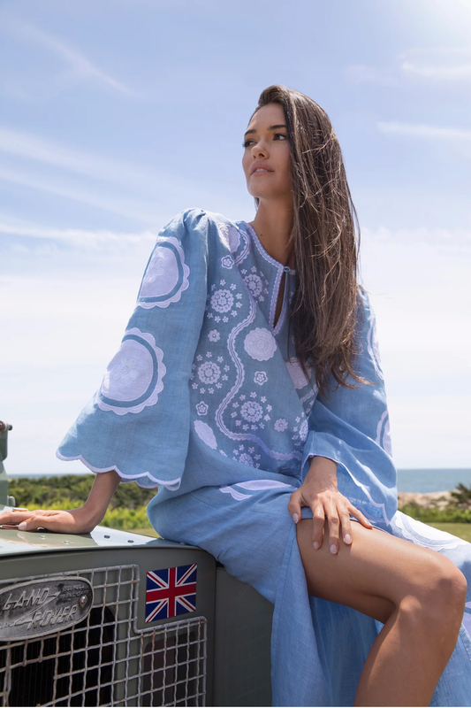 Alice Kaftan in Cornflower Blue
