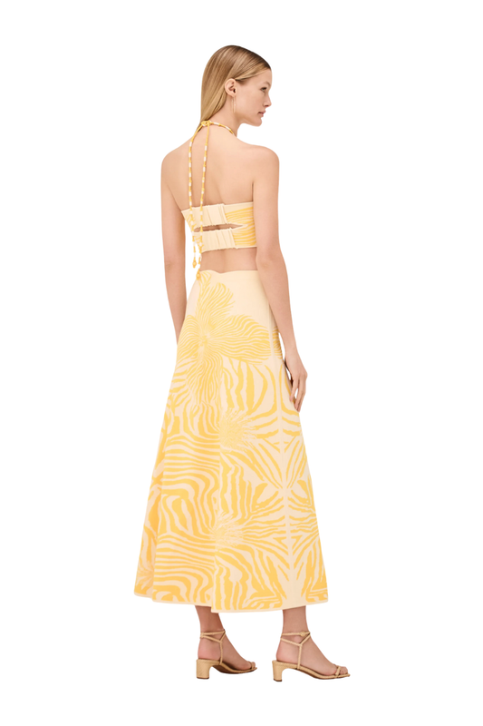Jazlyn Skirt in Yellow Bloom