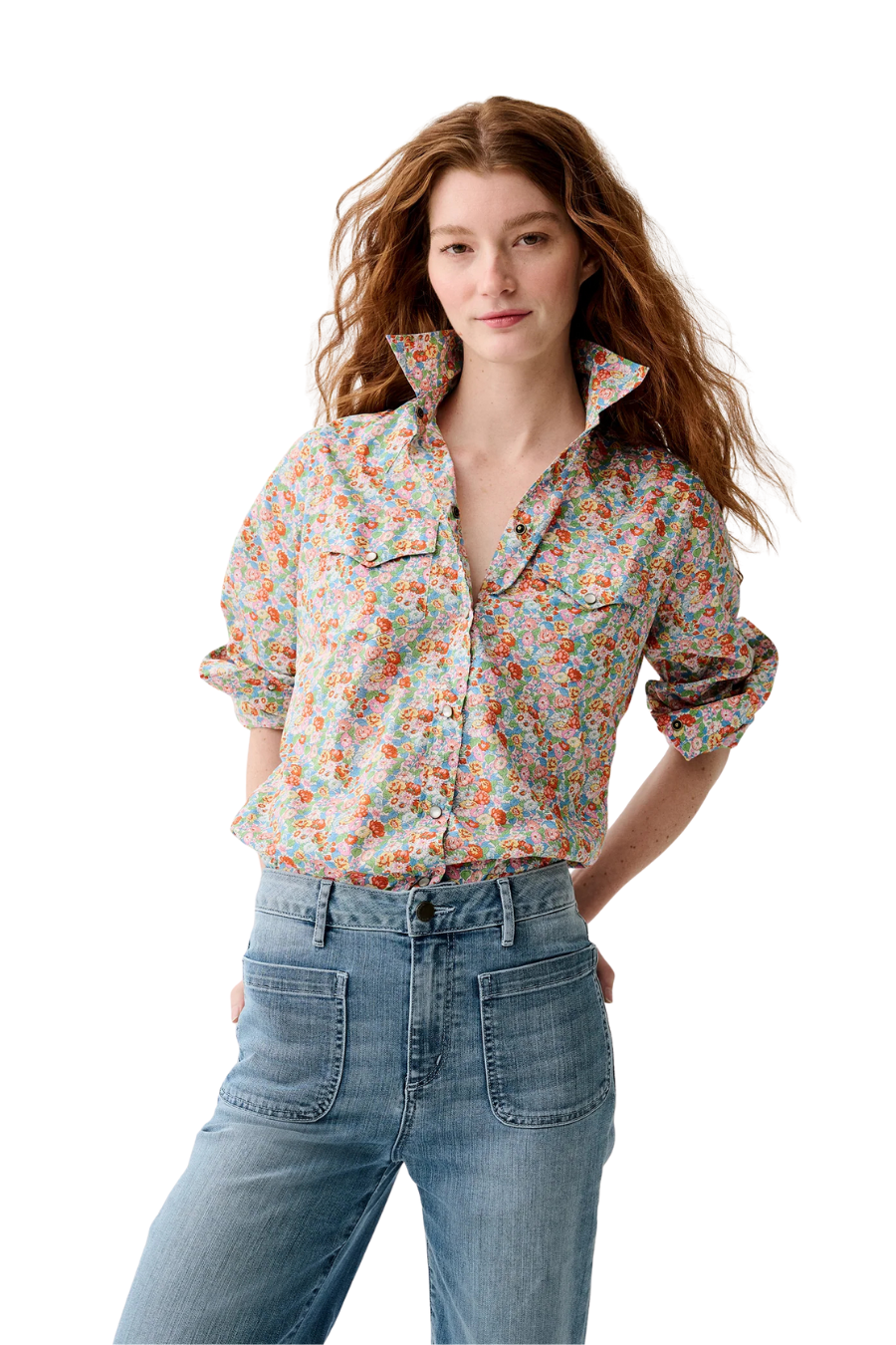 Western Shirt in Multi Leontyne Dream Liberty
