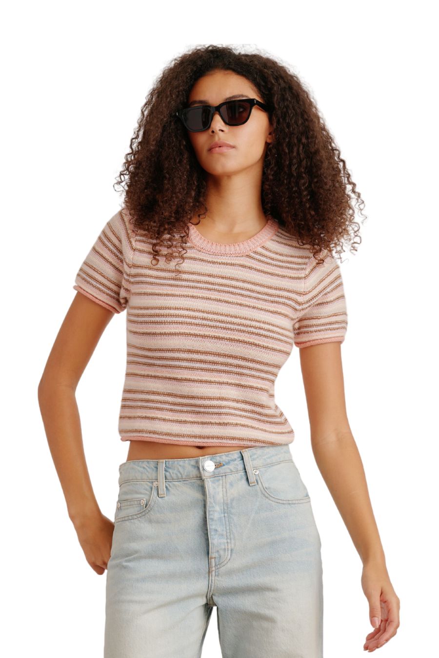 Jude Short Sleeve Tee in Melon