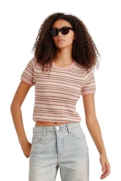 Jude Short Sleeve Tee in Melon