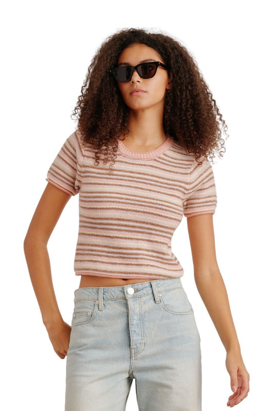 Jude Short Sleeve Tee in Melon