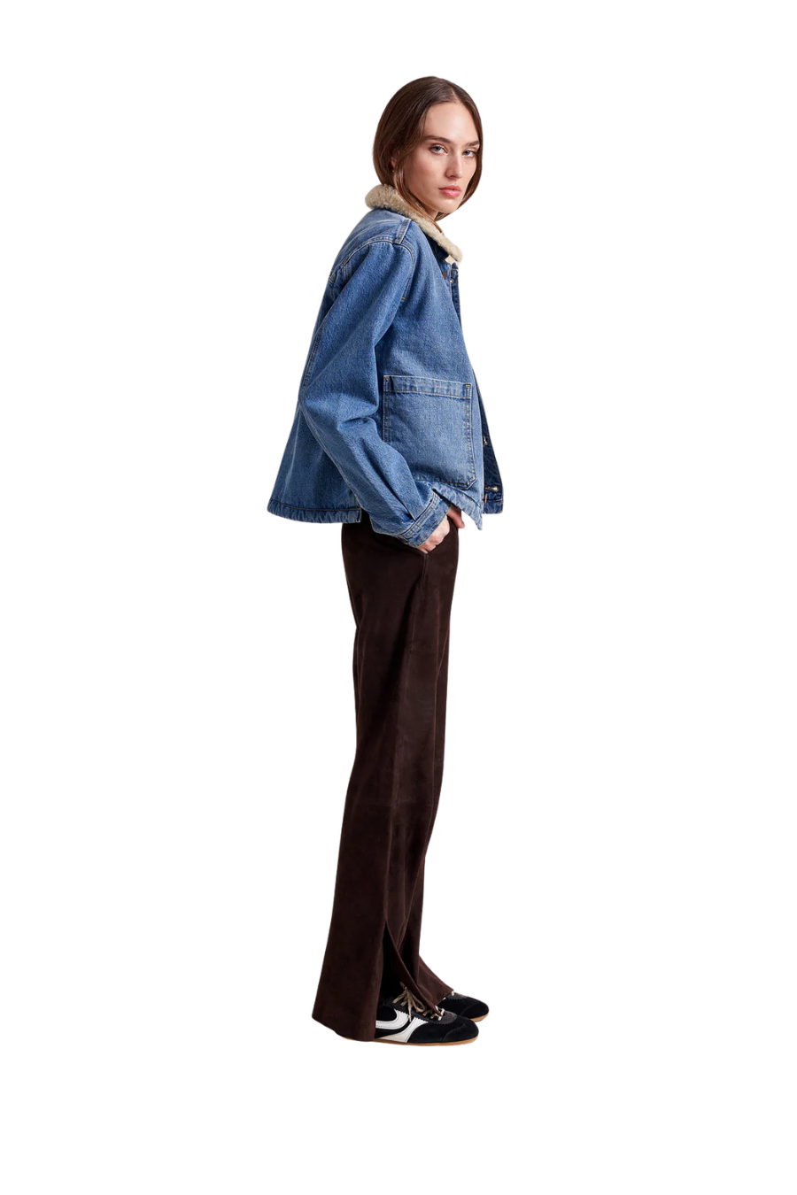 Cropped Val Sherpa Jacket