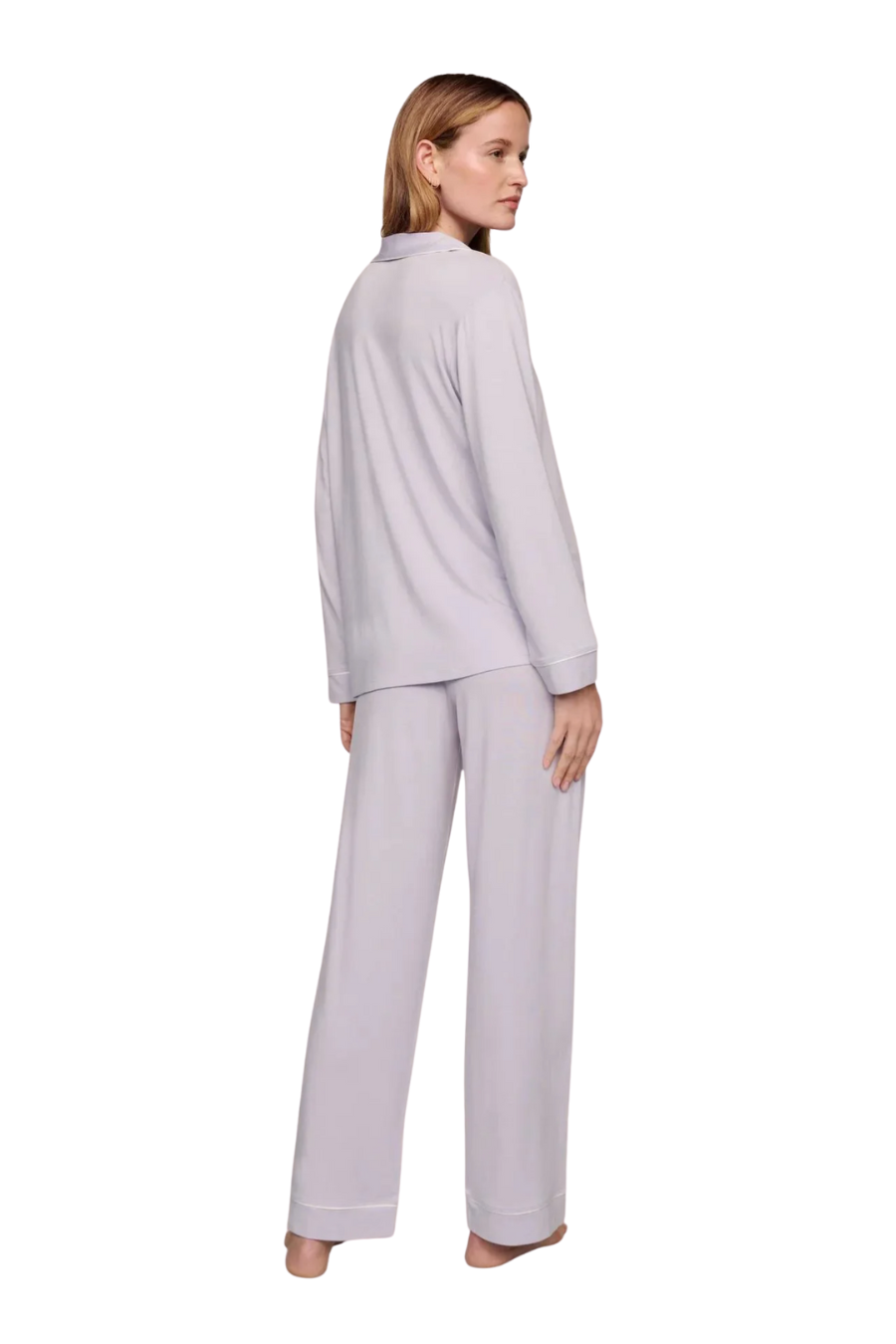 Gisele TENCEL™ Modal Long PJ Set in Thistle/Ivory