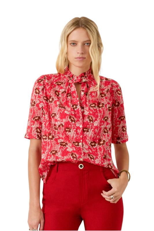 Winnie Rougewood Shirt in Medium Red