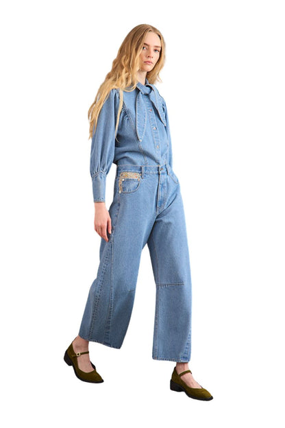 Odessa Shirt in Vintage Denim