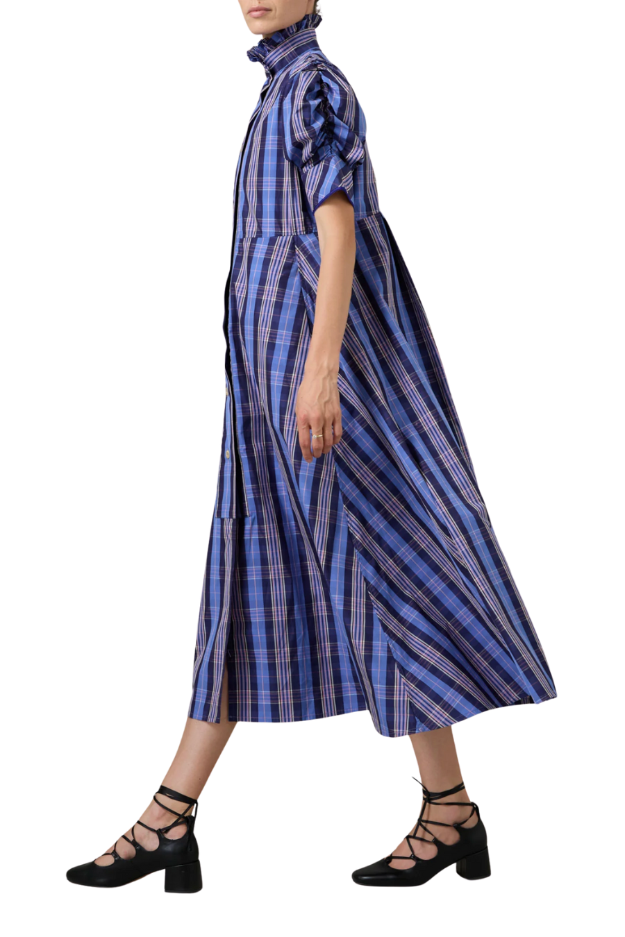 Venetia Dress in Navy/Blue