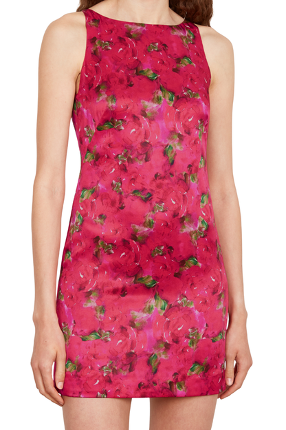 Alba B Dress in Rosebud Magenta