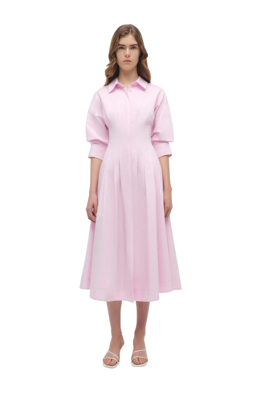 SIMKHAI Women's Jazz Cotton Midi Dress in Tulip, Size Medium SIMKHAI Women's Jazz Cotton Midi Dress in Tulip, Size Medium