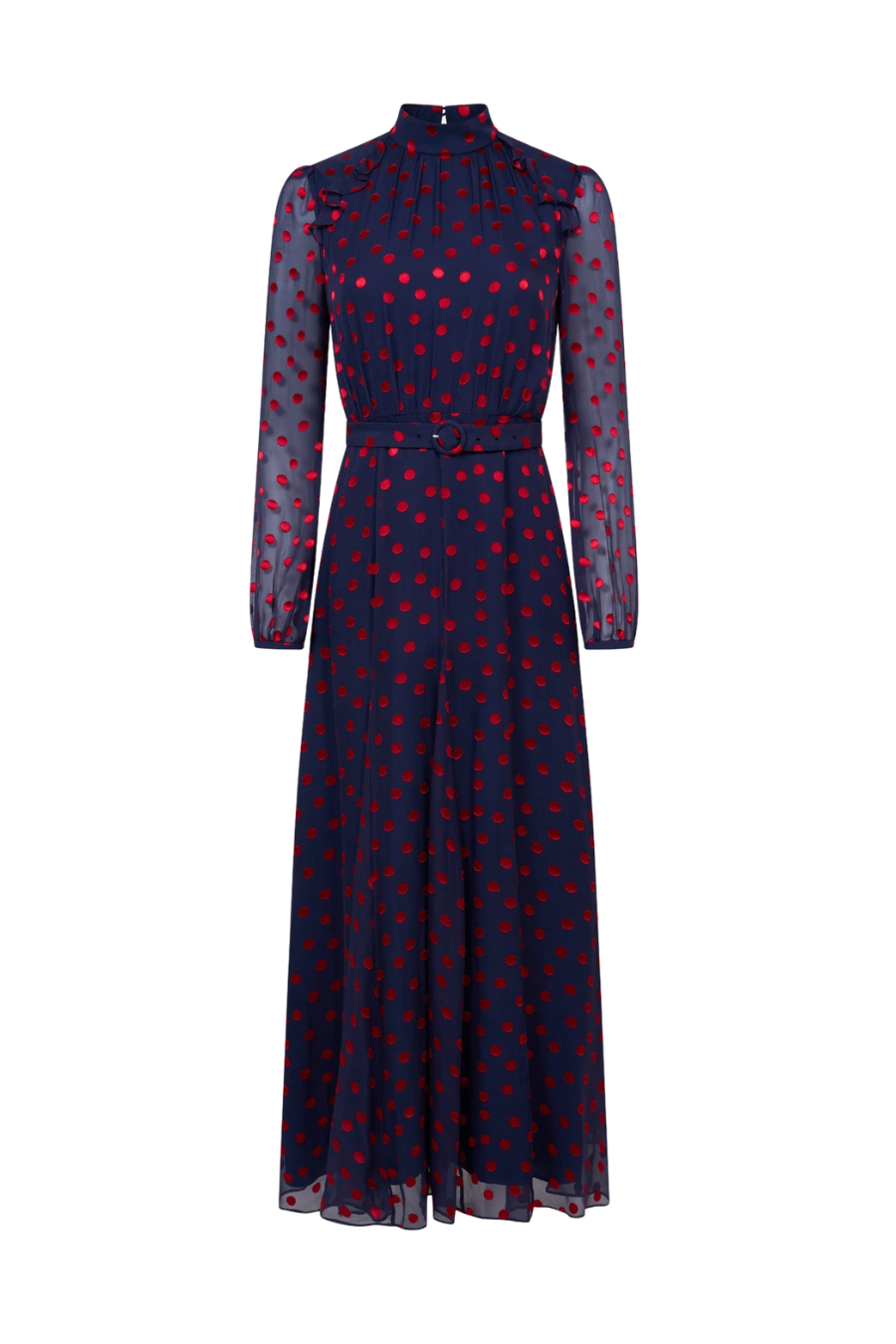 Jacqui B Dress in Navy Bright Rouge