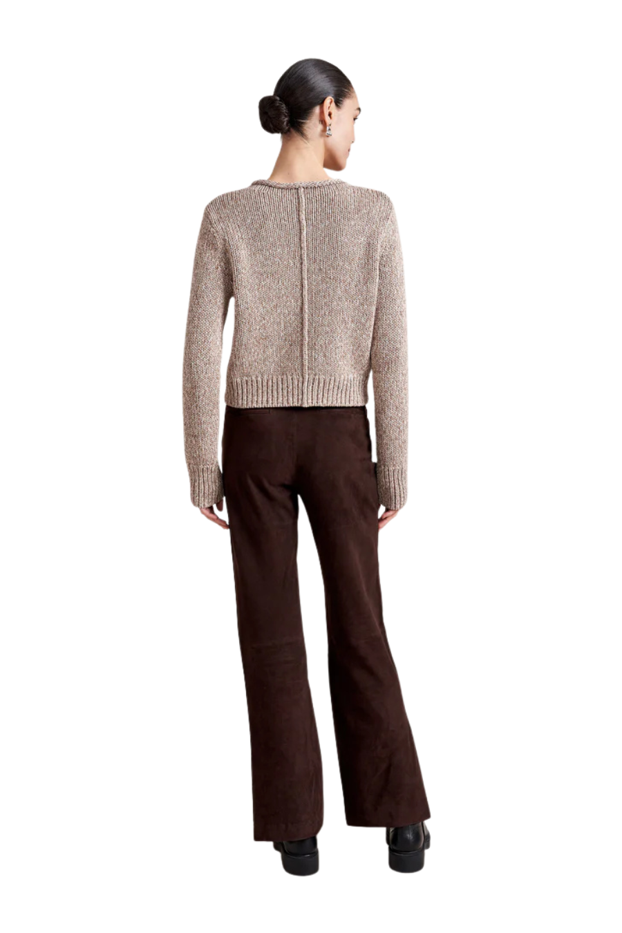 Marled Mini Marina Sweater in Marled Tan