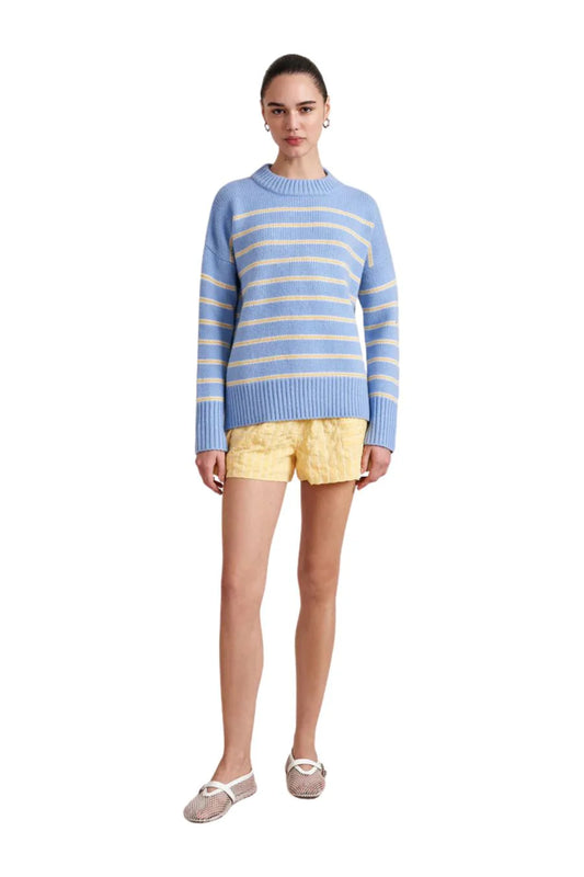 Marin Sweater in Chambray/Butter