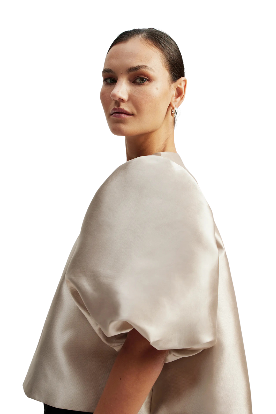 Cleo Blouse in Soft Beige