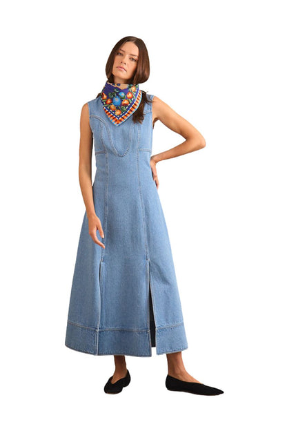 Sedona Dress in Vintage Denim