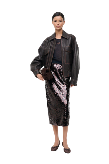 Ciara Skirt in Espresso Black