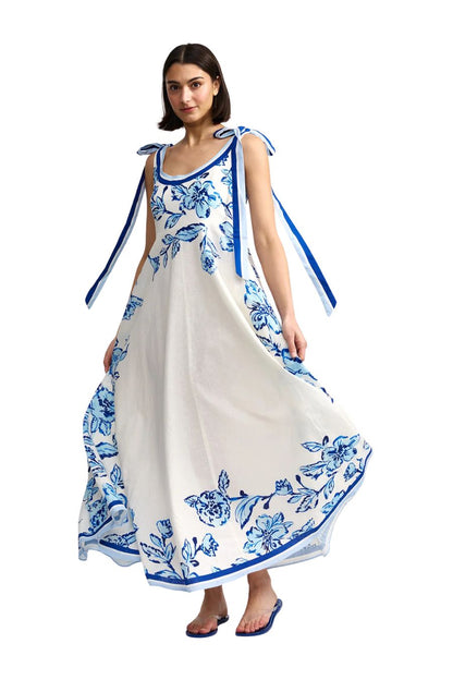 Elodie Dress in Antique Peony